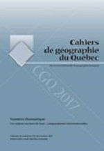 Cahiers de géographie du Québec Cahiers de géographie du Québec