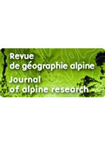 Revue de Géographie Alpine Revue de Géographie Alpine