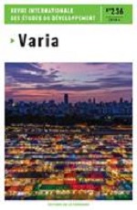 Revue Internationale des Etudes du Développement Revue Internationale des Etudes du Développement