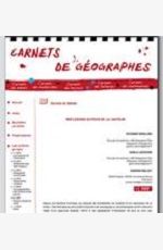 Carnets de Géographes Carnets de Géographes